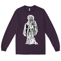 Plum santa muerte blanca Long Sleeve Tee - artisFamous