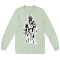 Matcha santa muerte blanca Long Sleeve Tee - artisFamous