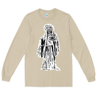 Mushroom santa muerte blanca Long Sleeve Tee - artisFamous