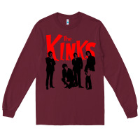 Burgundy The Kinks Long Sleeve Tee - artisFamous