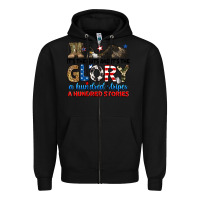 Black it's the guts and it's the glory a hundred stories Zipper Hoodie - RanaPortraitStore