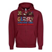 Burgundy it's the guts and it's the glory a hundred stories Zipper Hoodie - RanaPortraitStore