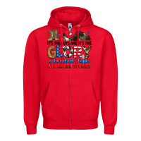 Red it's the guts and it's the glory a hundred stories Zipper Hoodie - RanaPortraitStore