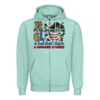 Seafoam it's the guts and it's the glory a hundred stories Zipper Hoodie - RanaPortraitStore