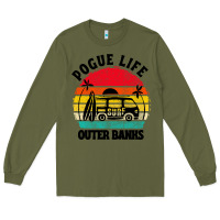 Army Green car pogue life outer banks Long Sleeve Tee - artisFamous