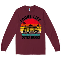 Burgundy car pogue life outer banks Long Sleeve Tee - artisFamous