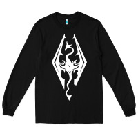 Black skyrim elder Long Sleeve Tee - artisFamous
