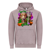 Vintage Zinc spooky halloween cows Vintage Hoodie - LillyAllenDesigns