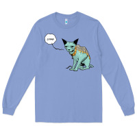 Colony Blue lying cat Long Sleeve Tee - artisFamous