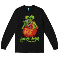 Black classic rat fink Long Sleeve Tee - artisFamous