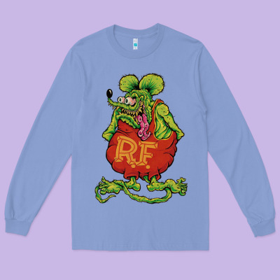 Classic Rat Fink Long Sleeve Tee Designed By Artisfamous