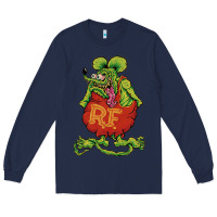 Navy classic rat fink Long Sleeve Tee - artisFamous