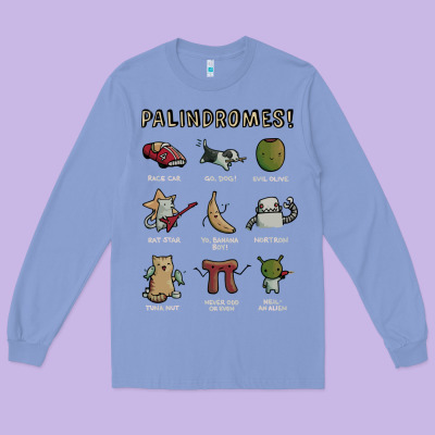 Palindromes! Long Sleeve Tee Designed By Artisfamous