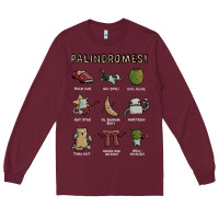 Burgundy palindromes! Long Sleeve Tee - artisFamous
