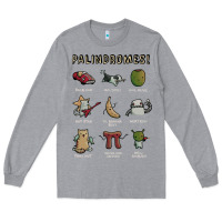 Heather Grey palindromes! Long Sleeve Tee - artisFamous