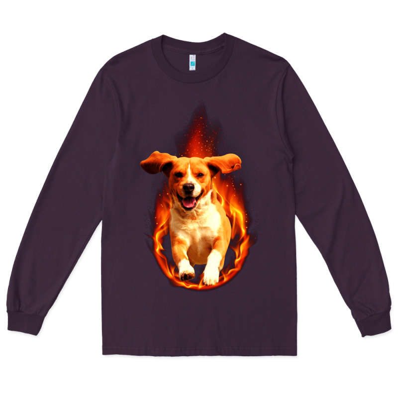 Dog In Fire Long Sleeve Tee by artisFamous | Teevron