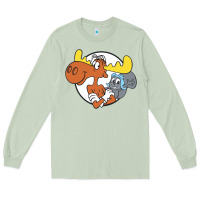 Matcha Vintage Rocky And Bullwinkle Long Sleeve Tee - artisFamous