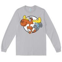 Moon Dust Vintage Rocky And Bullwinkle Long Sleeve Tee - artisFamous