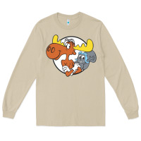 Mushroom Vintage Rocky And Bullwinkle Long Sleeve Tee - artisFamous