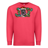 Cardinal Christmas Pitbull Joy Premium Sweatshirt - RanaPortraitStore