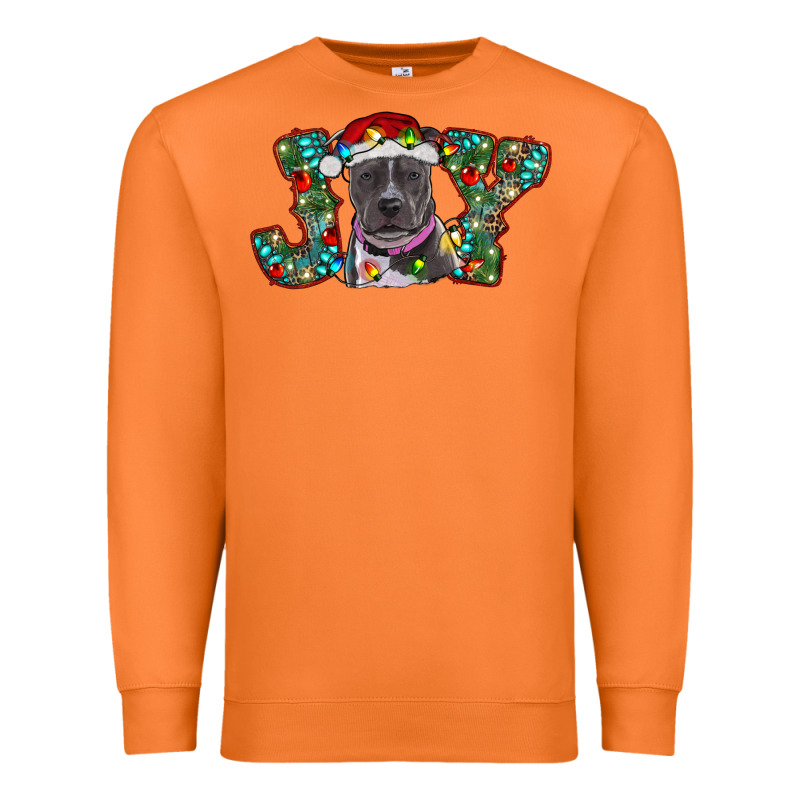 Christmas Pitbull Joy Premium Sweatshirt by RanaPortraitStore | Teevron