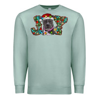 Seafoam Christmas Pitbull Joy Premium Sweatshirt - RanaPortraitStore
