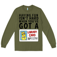 Army Green arthur library card classic rachelrae09 Long Sleeve Tee - artisFamous