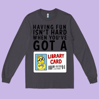 Arthur Library Card Classic Rachelrae09 Long Sleeve Tee Designed By Artisfamous