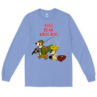 Colony Blue yogi bear & boo boo Long Sleeve Tee - artisFamous