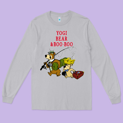 Yogi Bear & Boo Boo Long Sleeve Tee Designed By Artisfamous
