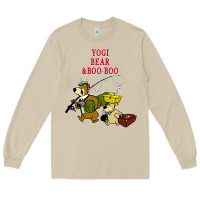 Mushroom yogi bear & boo boo Long Sleeve Tee - artisFamous