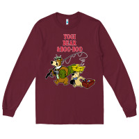 Burgundy yogi bear & boo boo Long Sleeve Tee - artisFamous