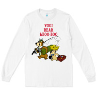 White yogi bear & boo boo Long Sleeve Tee - artisFamous