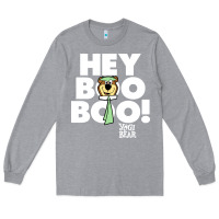 Heather Grey yogi bear Long Sleeve Tee - artisFamous