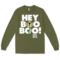 Army Green yogi bear Long Sleeve Tee - artisFamous