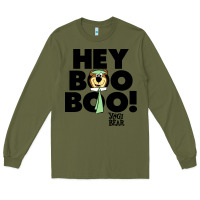 Army Green yogi bear Long Sleeve Tee - artisFamous