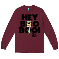 Burgundy yogi bear Long Sleeve Tee - artisFamous