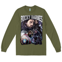 Army Green bucky barnes a hero Long Sleeve Tee - artisFamous