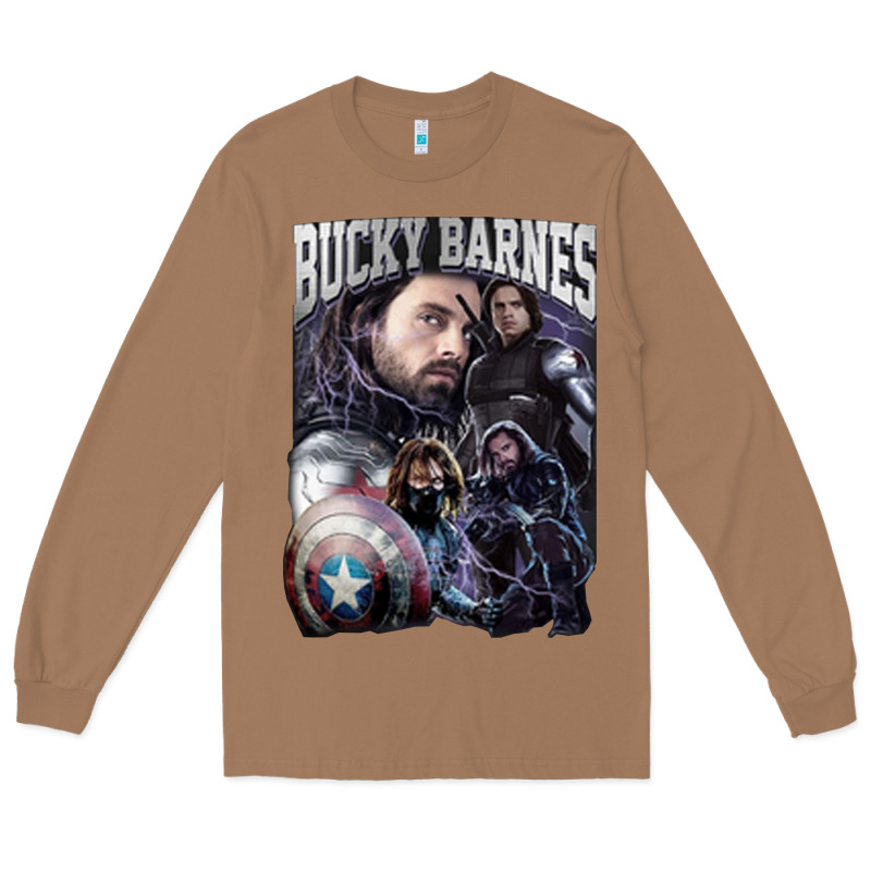 Bucky Barnes A Hero Long Sleeve Tee by artisFamous | Teevron