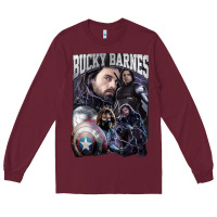 Burgundy bucky barnes a hero Long Sleeve Tee - artisFamous