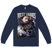 Navy bucky barnes a hero Long Sleeve Tee - artisFamous