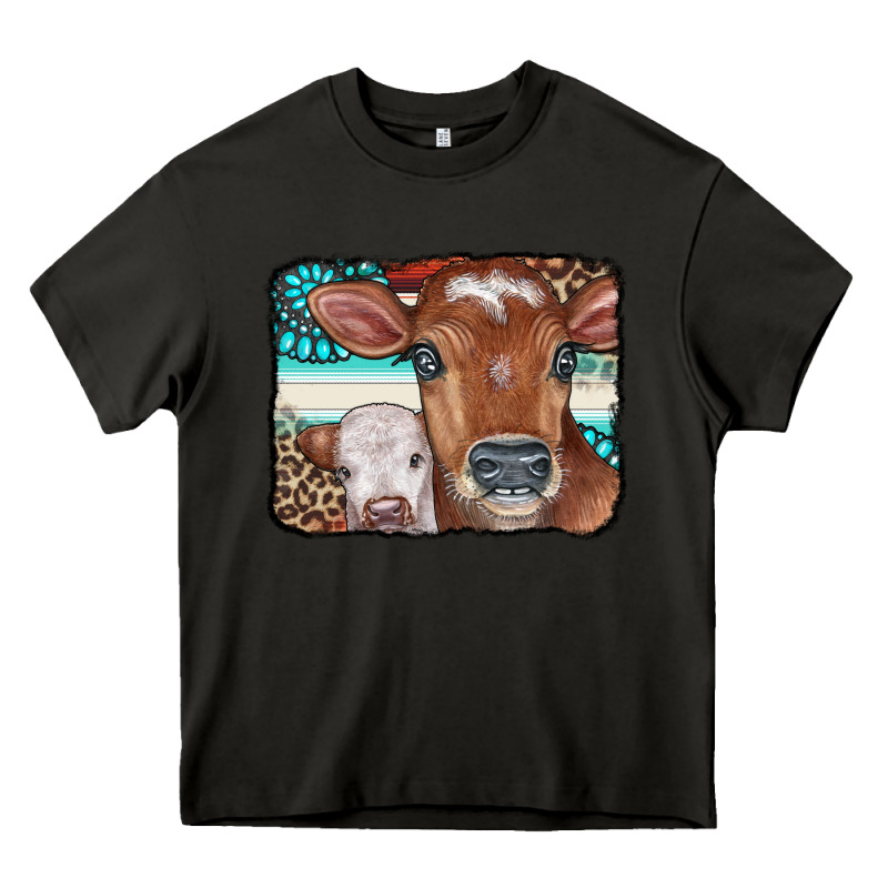 Cows Serape Leopard Gemstone Heavy Core Tee by CowCowDesign | Teevron