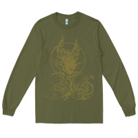 Army Green sleeping beauty maleficent crow branchesy Long Sleeve Tee - artisFamous