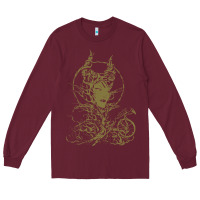 Burgundy sleeping beauty maleficent crow branchesy Long Sleeve Tee - artisFamous