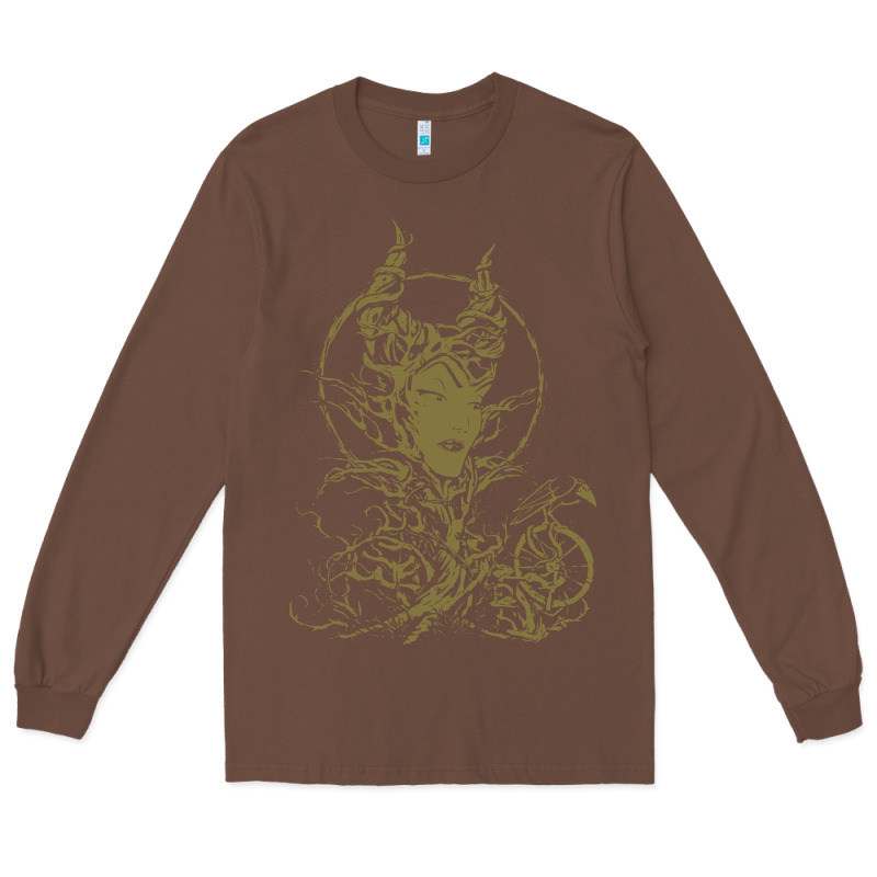 Sleeping Beauty Maleficent Crow Branchesy Long Sleeve Tee by artisFamous | Teevron