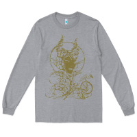 Heather Grey sleeping beauty maleficent crow branchesy Long Sleeve Tee - artisFamous
