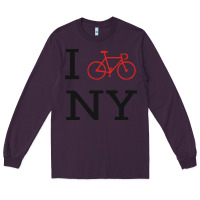 Plum i bike ny funny bike Long Sleeve Tee - artisFamous