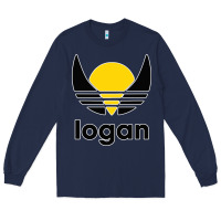 Navy logan Long Sleeve Tee - artisFamous