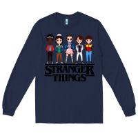 Navy stranger kids Long Sleeve Tee - artisFamous