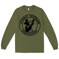 Army Green cowboy fast draw association Long Sleeve Tee - artisFamous